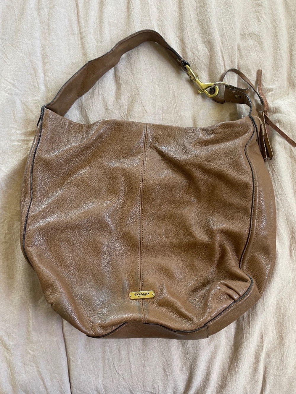 Coach F23309 Avery Leather Hobo Shoulder Bag